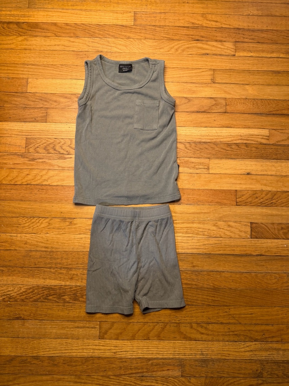 Little Bipsy 18/24 Rib Knit Tank & Biker shorts set